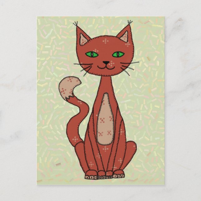 stilisierte Katze Postcard (Front)