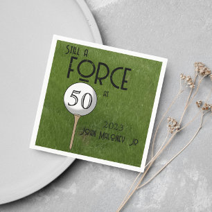 Still A Force at 50 Golf Green Custom  Napkin
