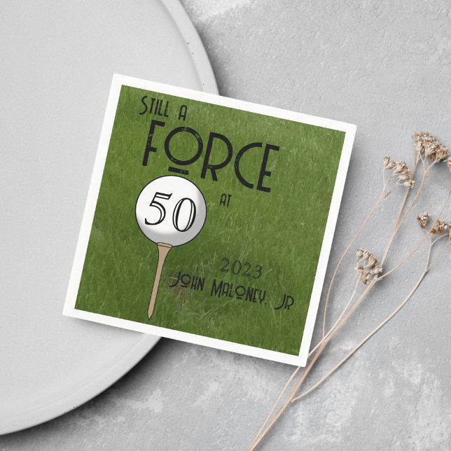 Still A Force at 50 Golf Green Custom  Napkin (Creator Uploaded)
