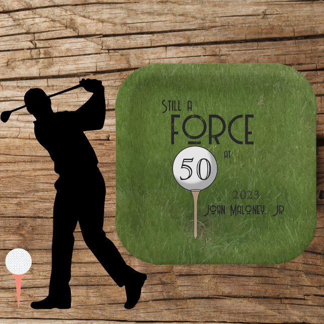 Still A Force at 50 Golf Green Custom  Paper Plate (Creator Uploaded)