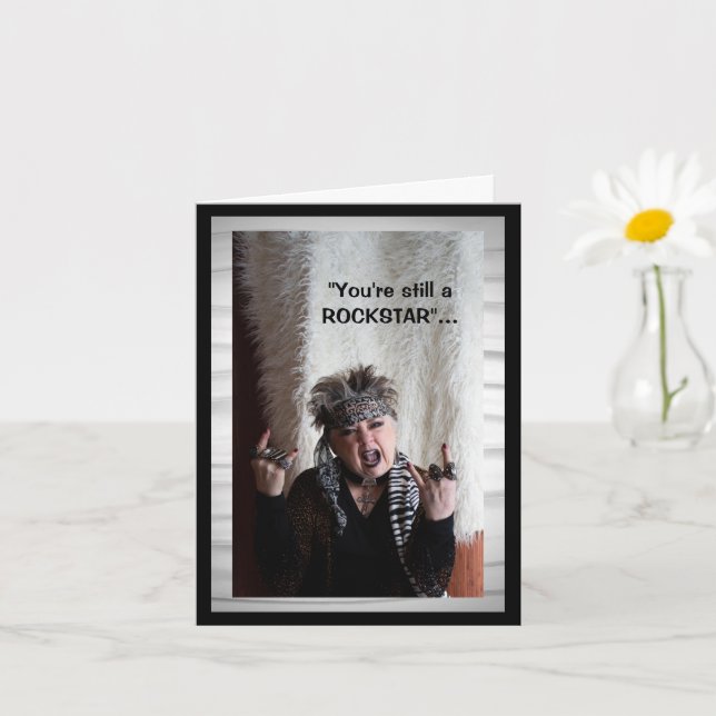 Still a Rockstar in my dreams Card (Small Plant)