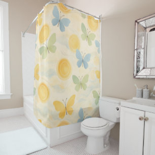 Still Air Butterflies Shower Curtain