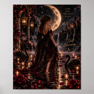 Still Blooming | Gothic Moonlit Goddess Poster