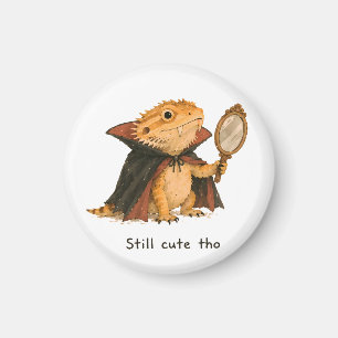 Still Cute Tho Vampire Bearded Dragon Art Magnet