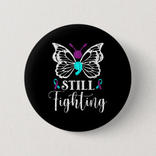 Still Fighting Happy Suicide Prevention Awareness 6 Cm Round Badge