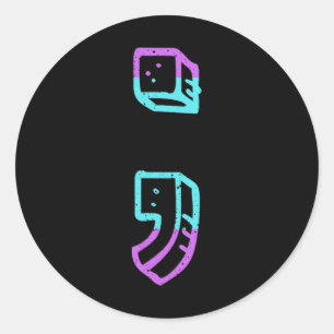 Still Fighting Suicide Prevention Awareness Semico Classic Round Sticker