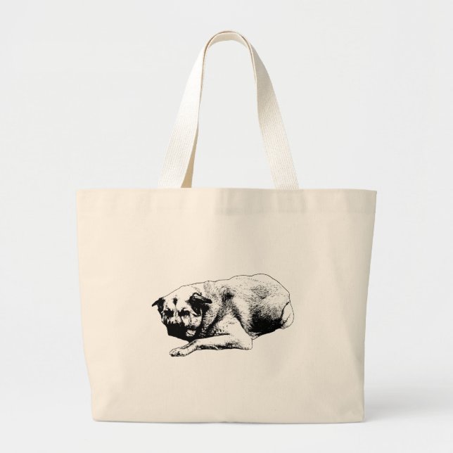 Still Harmony, Rested Shape Large Tote Bag (Front)