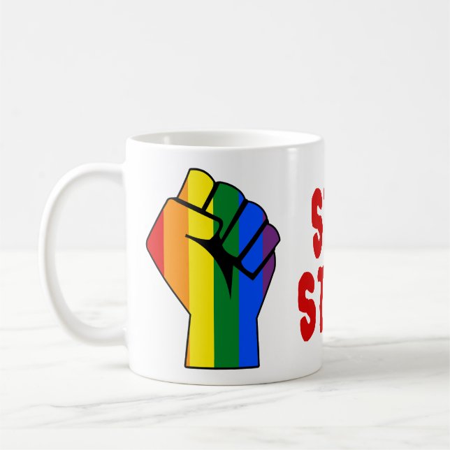 Still Here (LGBT Gay Lesbian Transgender) Coffee Mug (Left)
