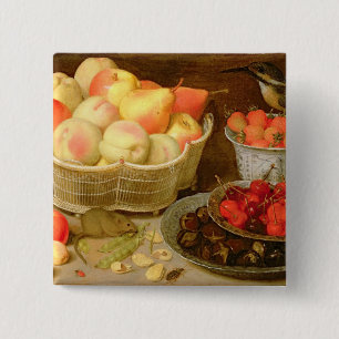 Still life 15 cm square badge