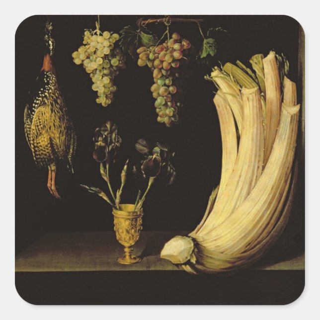 Still Life, 1628 Square Sticker (Front)