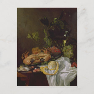 Still Life, 17th century Postcard