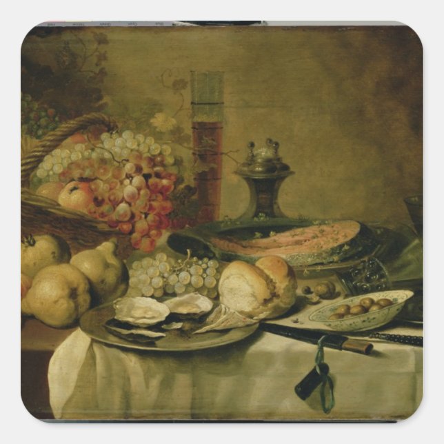 Still Life 2 Square Sticker (Front)