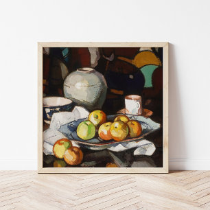 Still Life, Apples and Jar   Samuel John Peploe Poster
