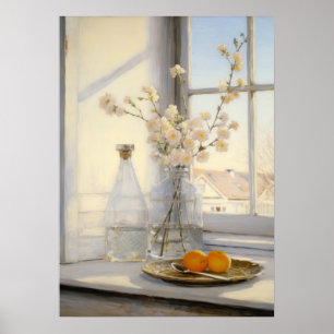 Still Life Arrangement on a Window Sill Poster