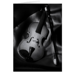 Still-life b&W image of a violin