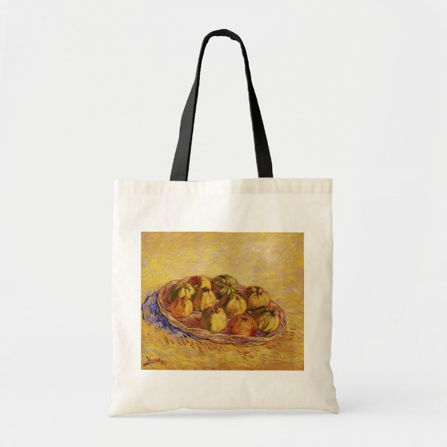Still Life, Basket of Apples by Vincent van Gogh Tote Bag (Front)