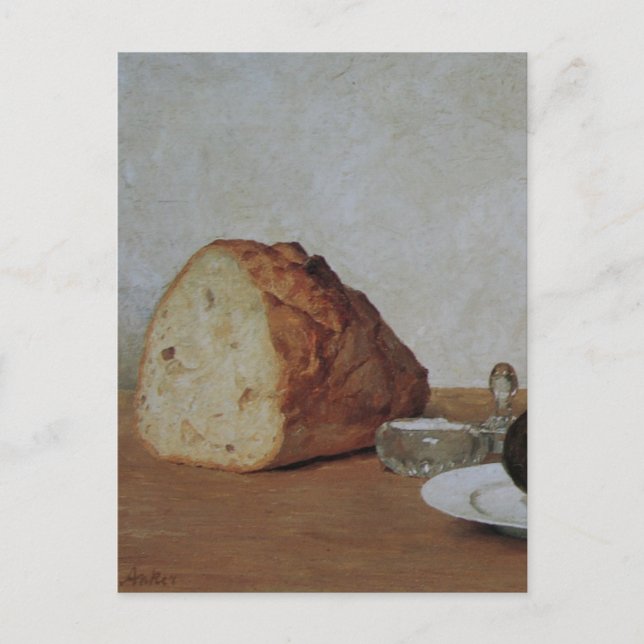 Still life beer and radish - Albert Anker Postcard (Front)