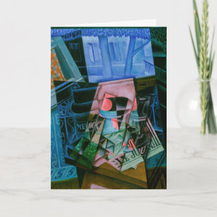 Still Life Before an Open Window by Juan Gris Card