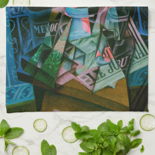 Still Life Before an Open Window by Juan Gris Tea Towel