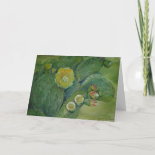 Still Life - Blooming Cactus Card