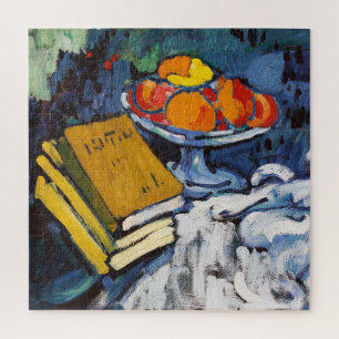 Still Life Books and Bowl Maurice de Vlaminck Jigsaw Puzzle