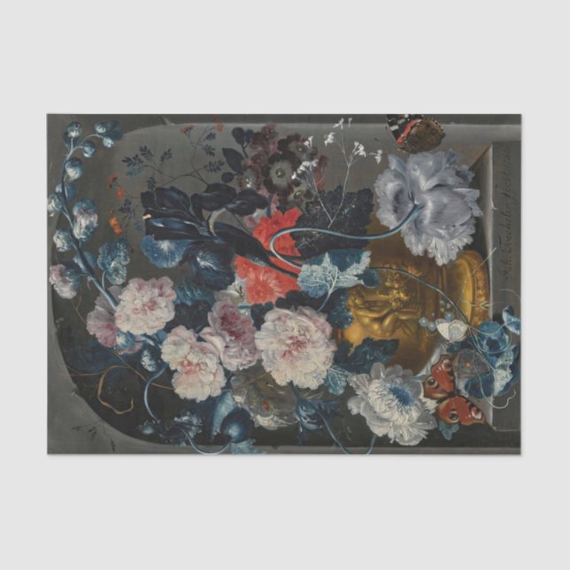 Still Life by Johann Baptist Drechsler Tissue Paper (Front)