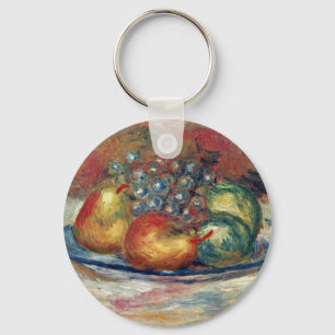 Still Life By Pierre-Auguste Renoir (Best Quality) Key Ring