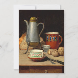 Still Life, Coffee and Potatoes Albert Anker