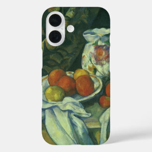 Still Life, Curtain and Pitcher by Paul Cezanne iPhone 16 Case