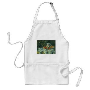 Still Life, Curtain and Pitcher by Paul Cezanne Standard Apron