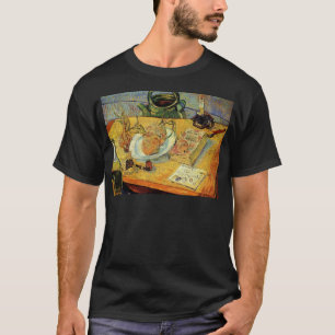 Still Life Drawing Board, Pipe, Onions and Sealing T-Shirt