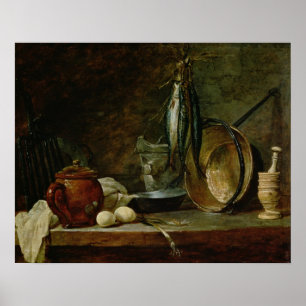 Still life: Fast Day Menu, 1731 Poster