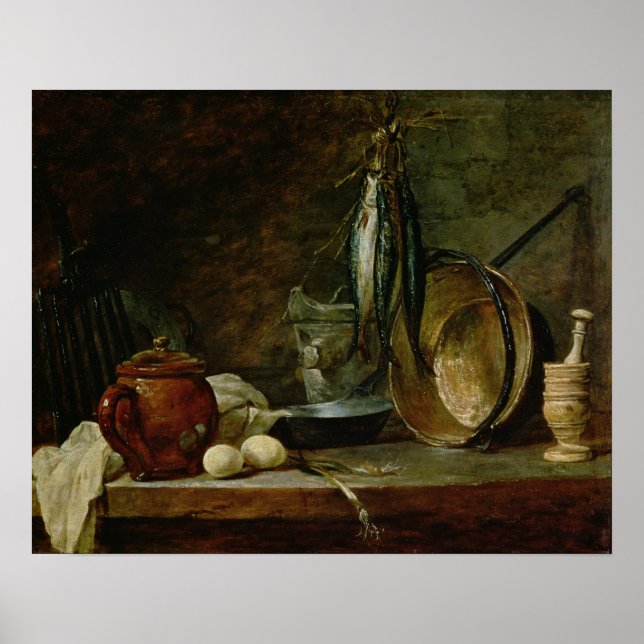 Still life: Fast Day Menu, 1731 Poster (Front)