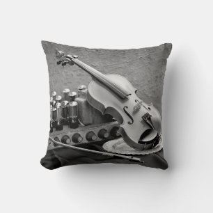 Still life fine art photography on musician techno cushion