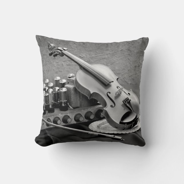 Still life fine art photography on musician techno cushion (Front)