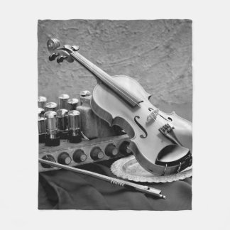 Still life fine art photography on musician techno fleece blanket