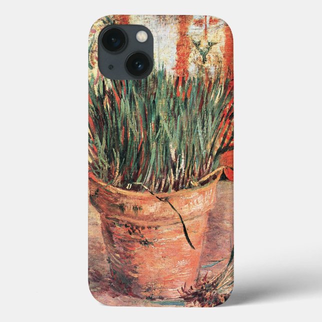 Still Life Flowerpot w Chives by Vincent van Gogh Case-Mate iPhone Case (Back)