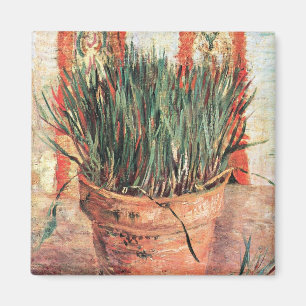 Still Life Flowerpot w Chives by Vincent van Gogh Magnet