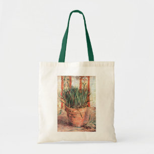 Still Life Flowerpot w Chives by Vincent van Gogh Tote Bag