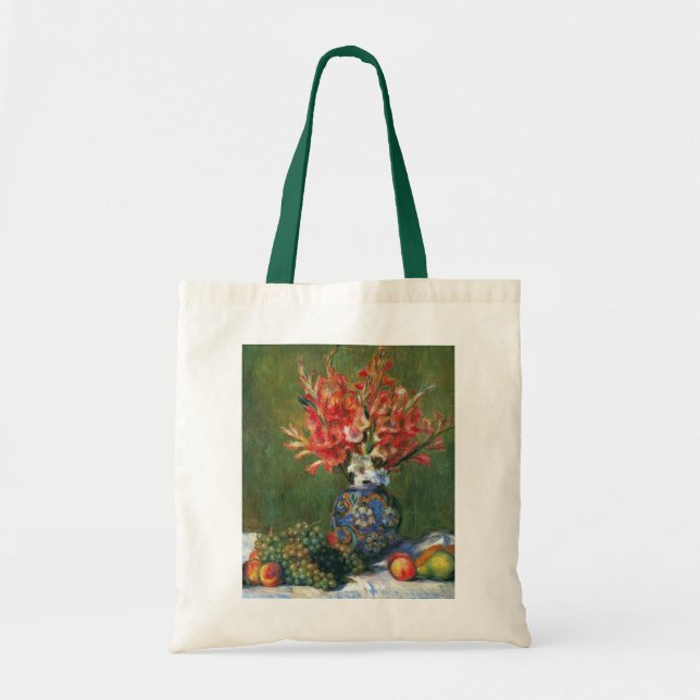 Still Life Flowers and Fruit by Pierre Renoir Tote Bag (Front)