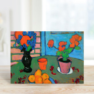 Still Life Flowers and Oranges   von Jawlensky Card