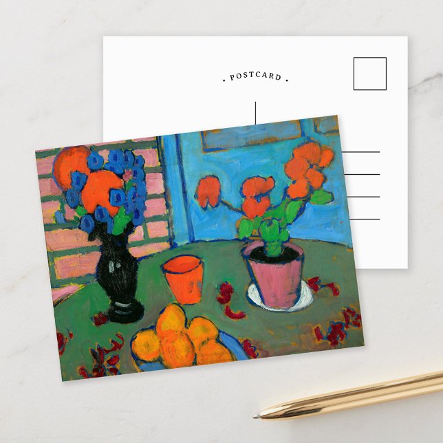Still Life Flowers and Oranges | von Jawlensky Postcard (Creator Uploaded)