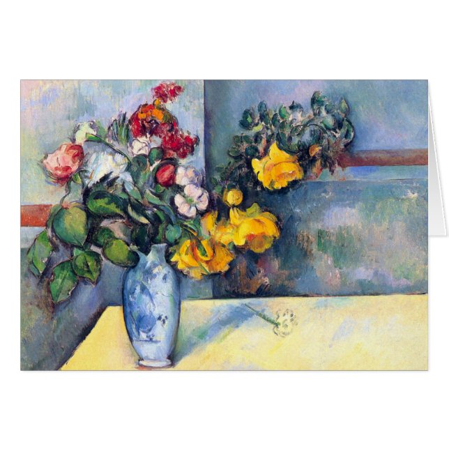 Still Life Flowers in a Vase By Paul Cezanne (Front Horizontal)