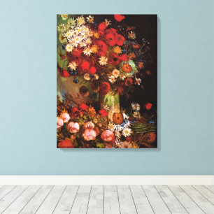 Still Life Flowers in a Vase by Vincent van Gogh Canvas Print