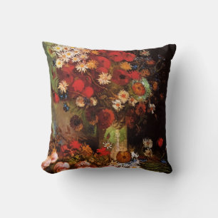 Still Life Flowers in a Vase by Vincent van Gogh Cushion