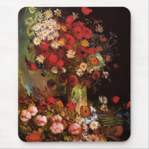 Still Life Flowers in a Vase by Vincent van Gogh Mouse Pad