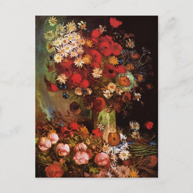 Still Life Flowers in a Vase by Vincent van Gogh Postcard (Front)
