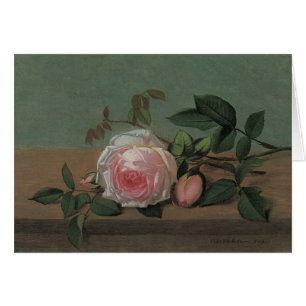 Still Life Flowers on a Ledge by Otto Ottesen