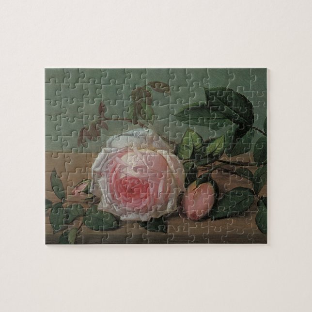 Still Life Flowers on a Ledge by Otto Ottesen Jigsaw Puzzle (Horizontal)