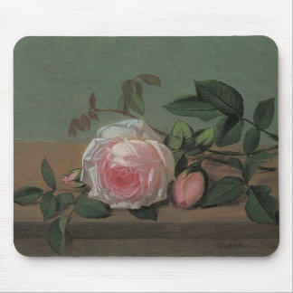 Still Life Flowers on a Ledge by Otto Ottesen Mouse Pad